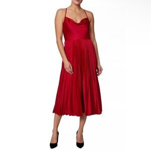 Laundry by Shelli Segal Pleated Midi Dress